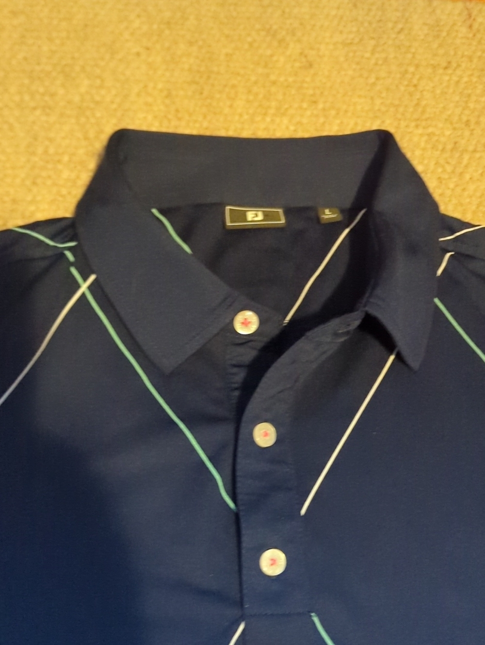 Men's FOOTJOY RAKER PRINT GOLF POLO SHIRT 81603 Size Large